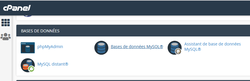 Comment G Rer Des Bases De Donn Es Mysql Avec Phpmyadmin Dans Cpanel